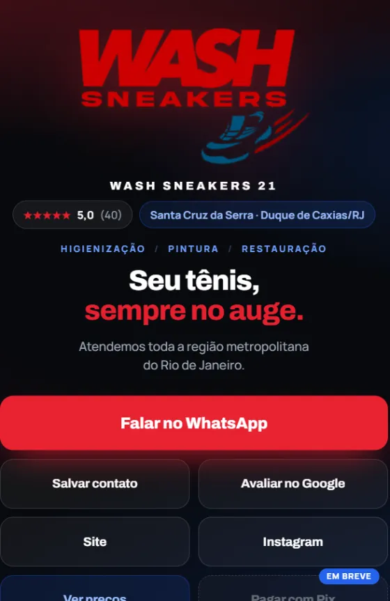 Biosite de higienização de tênis